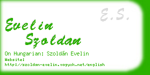 evelin szoldan business card